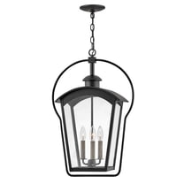 13302BK-Hinkley Lighting-Yale - 3 Light Outdoor Large Hanging Lantern In Traditional and Transitional Style-25.75 Inches Tall and 17 Inches Wide