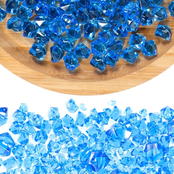 1330Pcs Fake Crushed Ice Rock Plastic Gems Jewels Acrylic Crystal Gems Diamond Vase Fillers for Decoration Wedding Display Christmas Winter Halloween Premium Multicolored