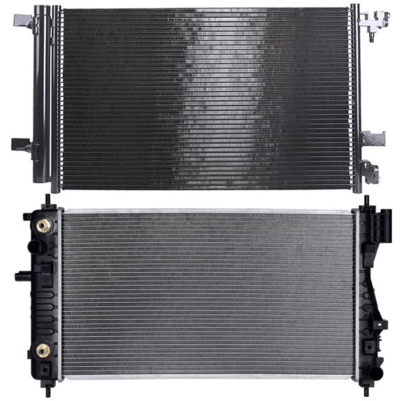 13328 Radiator and 3794 Condenser Compatible with 2014-2015 for chevy Impala 2013-2015 for chevy Malibu Engine Radiator replace 13328