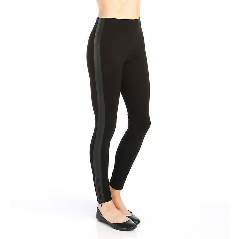 Leather insert cheap leggings