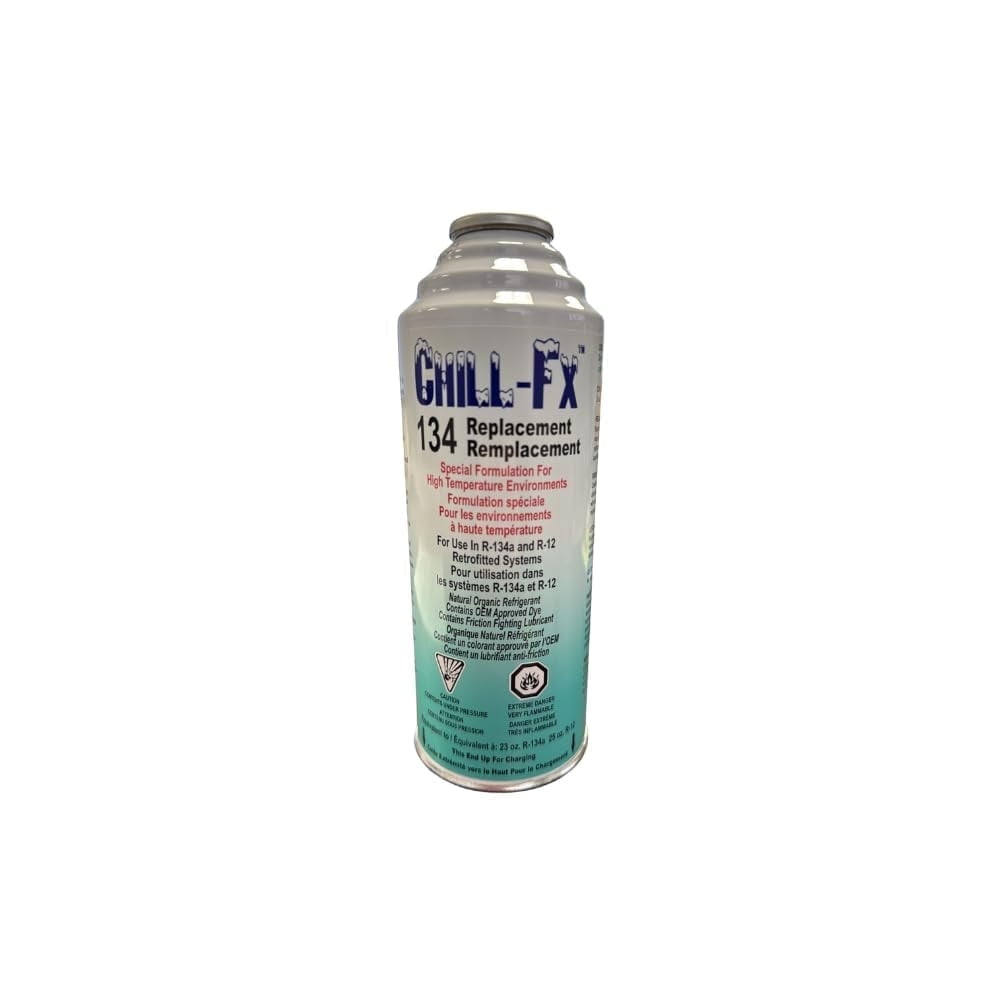 134A AC Replacement Refrigerant  High Temp Formula for R134A & R12 Systems with Lubricant & Seal  8oz (Pack of 1)