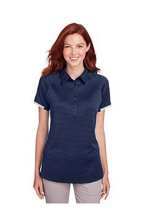 1343675 Under Armour Women's Corporate Rival Polo Midnight Navy 410 L