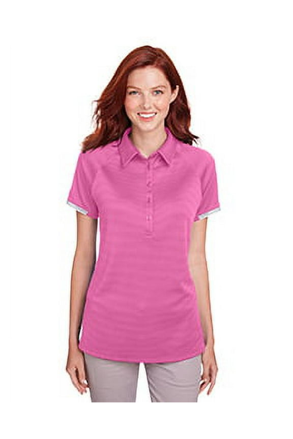 1343675 Under Armour Women's Corporate Rival Polo Pink Edge 659 2XL
