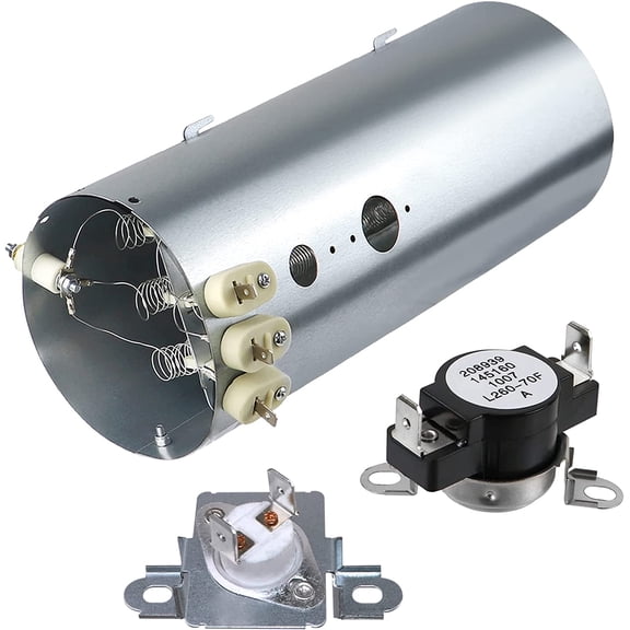 134792700 Dryer Heating Element, 137032600 Thermal Limiter and 3204267 Thermostat Compatible with Electrolux Frigidaire Dryers, Replacement PS2349309 AP4368653 AP4368739 PS2349395 and AP21314