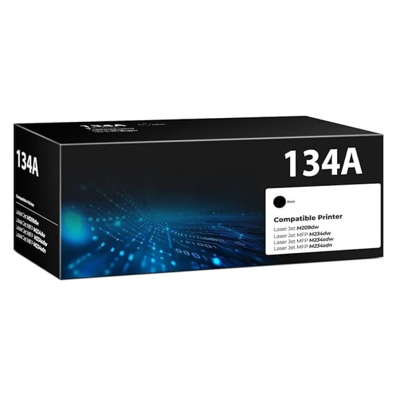 134A Black Toner Cartridge M209dw MFP 234dw 1 Pack with Chip Compatible for 134A 134X Toner Cartridges for HP134A HP134X W1340A W1340X for Laser Jet M209dw MFP M234sdw M234sdw M234sdn Printer