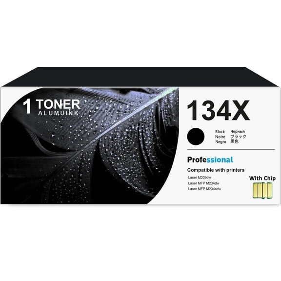 134X W1340X Toner Cartridge Balck 1-Pack Compatible for HP 134X W1340X Toner Cartridges for Laser M209,MFP M234 Series Printer(With Chip)