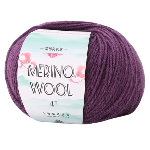 134Yard/Roll Roll Wool Yarn Soft Worsted Weight Yarn 1.76oz Knitting Yarn For Beginner Knitting Rugs Sweater Scarf