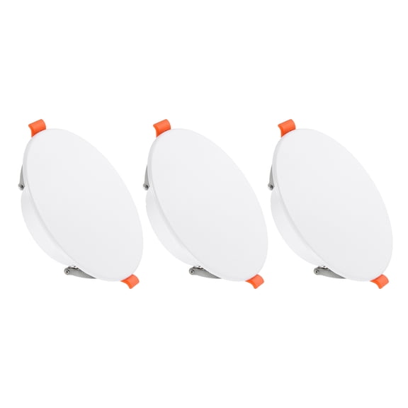 134mm / 5.3" Diameter Spring Ceiling Hole Cover Plate, 3 Pack Downlight Hole Trim Wall Mount Decorative Cap Access Panel for 2-3.3" Round Ceiling and Wall Openings, White