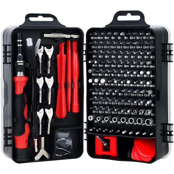 135 IN 1 Precision Screwdriver Set, Mini Repair Tool Set, S2 Steel Precision Screwdriver Set for Phone, PC etc, Screwdriver Set, Screwdriver Set (Red)
