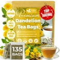 thumbnail image 1 of 135 Dandelion Root Tea Bags, 100% Natural & Pure from Dandelion Root, Eco-Conscious Tea Bags, Dandelion Tea, Dandelion Root Herbal Tea. Dandelion Root Tea. No Sugar, No Caffeine, No Gluten, Vegan, 1 of 10