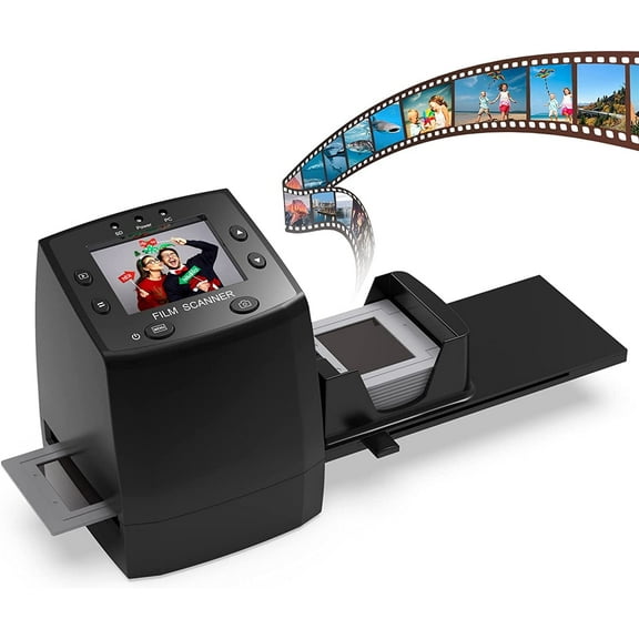 DIGITNOW 135 Film Scanner High Resolution Slide Viewer,Convert 35mm Film,Negative &Slide to Digital JPEG Save into SD Card, with Slide Mounts Feeder No Computer/Software Required