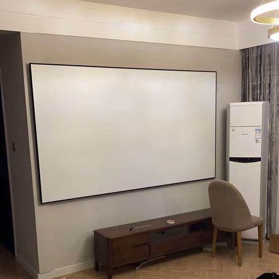 135 Inch Screen 135 Inch Fixed Aluminum Frame Projector Screen Home Theatre HD TV ...