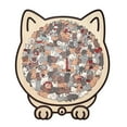 thumbnail image 1 of 135-Piece Cat Shaped Wooden Jigsaw Puzzle Morandi-Colored Wood Puzzle, Cute Animal Cats Wood Puzzles Creative Puzzle Gifts for Puzzle Lovers and Cats Lovers, 1 of 8