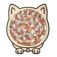 thumbnail image 1 of 135-Piece Cat Shaped Wooden Jigsaw Puzzle Piece Colored Cats Shapeds Wooden Jigsaw Puzzle, Cats Shapeds Wooden Jigsav Cats Shapeds Wooden Jigsav, Creativepuzzle Gifts for Cat Lovers, Home Decor, 1 of 8