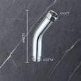 thumbnail image 1 of 135° Shower Elbow Hand Shower Top Spray Adapter Chrome Shower Connector, 1 of 6
