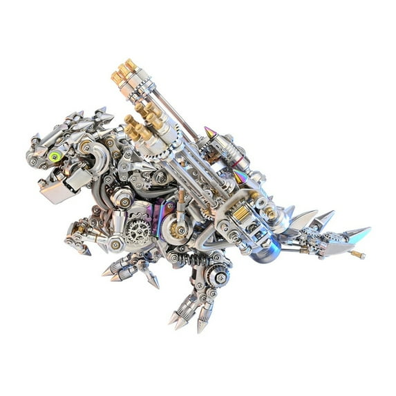 1350 PCSBabylon Steampunk 3D Metal Puzzle Model with Wings/Gatling, Trendy Cyberpunk Decor Mechanical Creative Model Kit, Puzzle Gift for Adult & Teens