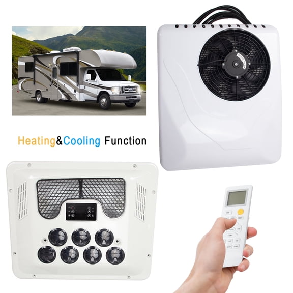 13500 BTU RV Rooftop 12V Air Conditioner Heat & Cool, AC Unit for Camper Trailer Motorhome