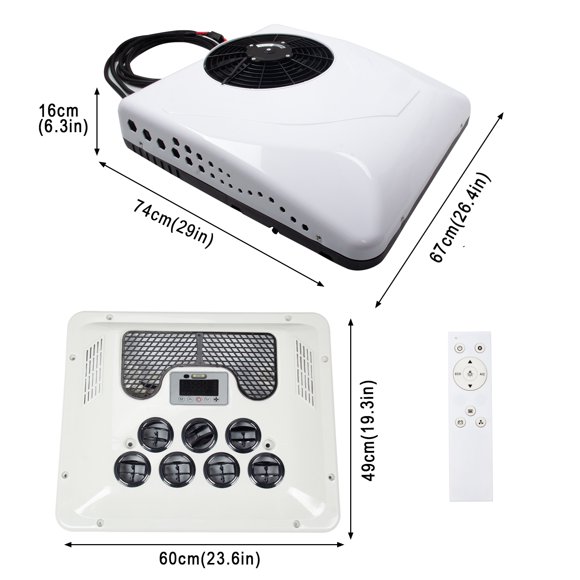 13500BTU 12V RV Air Conditioner Heat & Cool Electric AC Unit Kit 13500BTU 12V RV Air Conditioner Heat & Cool Electric AC Unit Kit