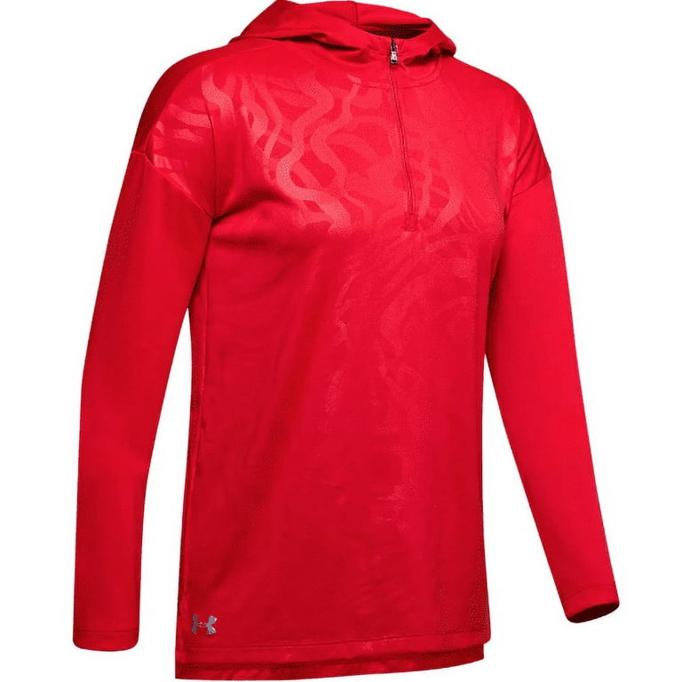 Red under armour online hoodie women's