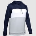 thumbnail image 1 of 1351234 Under Armour Women's Terry Fleece Hoodie Navy/Grey/White S, 1 of 6
