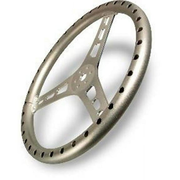 13513-A Aluminium Dished Steering Wheel - 13 in.