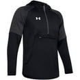 thumbnail image 1 of 1351314 Under Armour Mens Qualifier Fleece Anorak Hoodie Black 2XL, 1 of 3