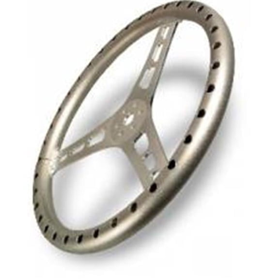 13514-A 14 in. Aluminum Dished Steering Wheel