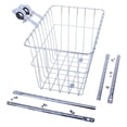 thumbnail image 1 of , #1352 Grocery Basket Silver - Now with 2-Piece Handlebar Clamps To Fit Bars Up To 31.8, 1 of 2