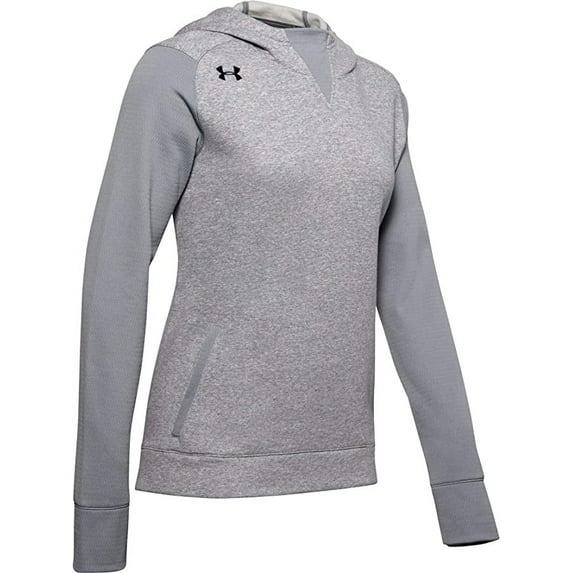 1359350 Under Armour Women's UA Dynasty Fleece Hoody Steel 2XL