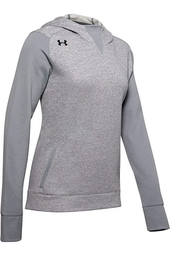 1359350 Under Armour Women's UA Dynasty Fleece Hoody Steel L