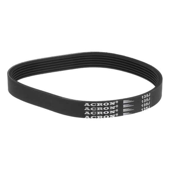 135J6 Rubber Poly V Belt, 6 Ribs PJ V-Ribbed Belt 13.5" Length x 0.55" Width x 0.14" Thick