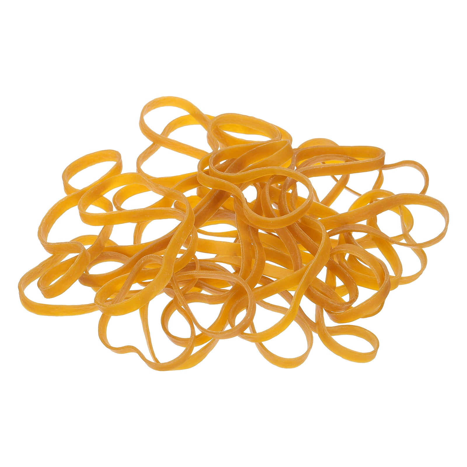 135Pack Rubber Bands, 6.3x0.24 Inch Elastic Bands for Office Supplies, Yellow