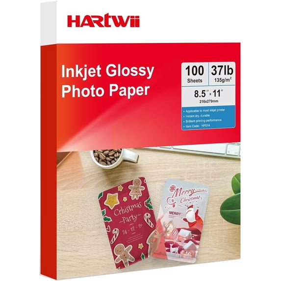 135gsm High Glossy Photo Paper 100 Sheets 8.5x11 Inches Thin Printing ...