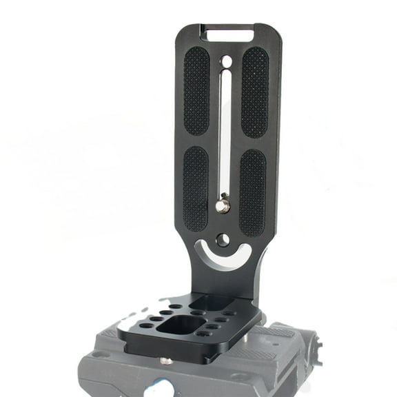 135mm Aluminum L-Bracket Quick Release Plate for DJI Ronin S/SC Gimbal, Tripods, Ball Heads, and Stabilizers 1/4" Screw, Dual-Sided 38mm Slot, Lightweight Camera Mount