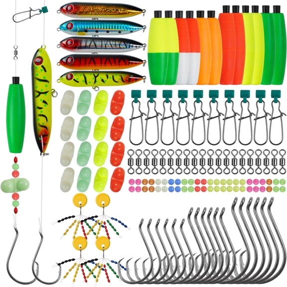 135pc Catfish Fishing Tackle Kit Terminal Fishing Gear