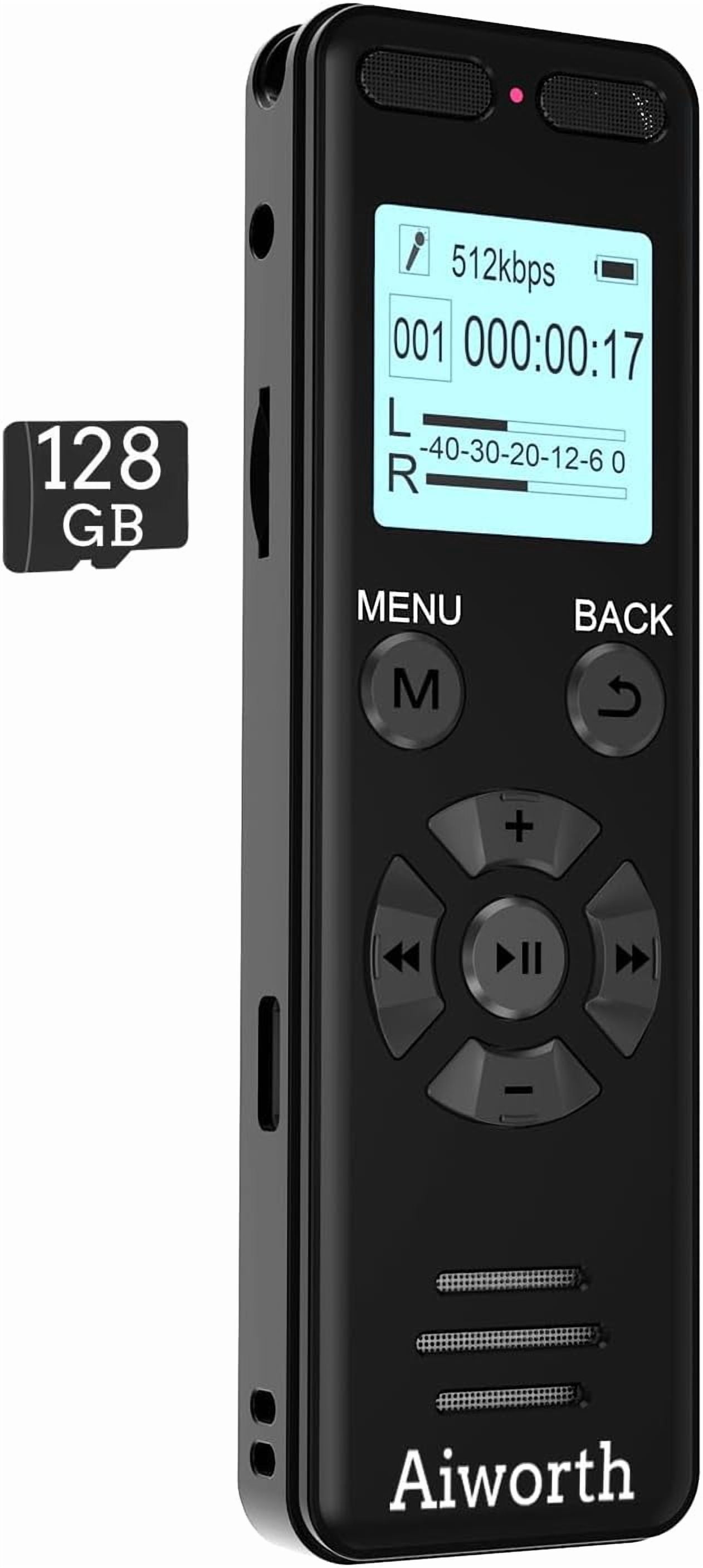 136 B Di ital Voice Recorder Voice Activated Recorder for Lectures Meetin s - 9860 Hours Sound Audio Recorder Dictaphone Recordin Device with Playback,MP3 Player,Password,Variable Speed.