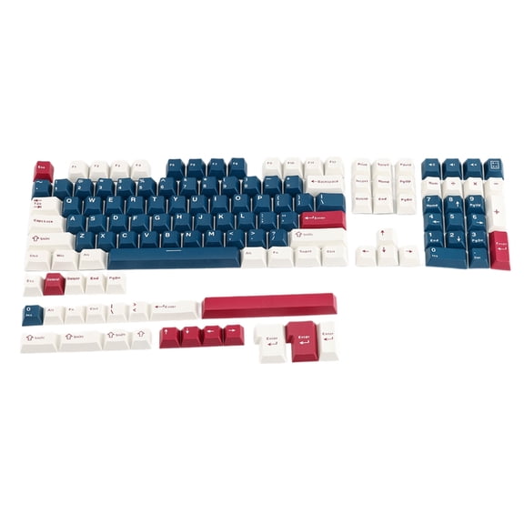 136 Key Mech Style Keycap Set, Original Profile Double Shot PBT for Enhances Typing Experience on Computers and Laptops