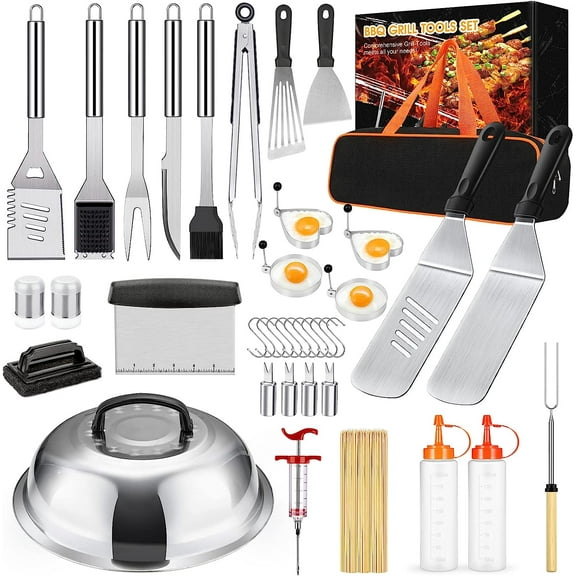 136 PCS Griddle Accessories Kit for Blackstone Camp Chef BBQ,Flat Top Grill Accessories with Basting Cover,Professional Grilling Gift for Men and Women