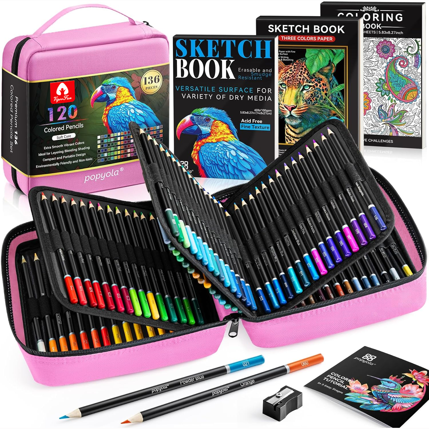 136-Pack-Colored-Pencils-Set-