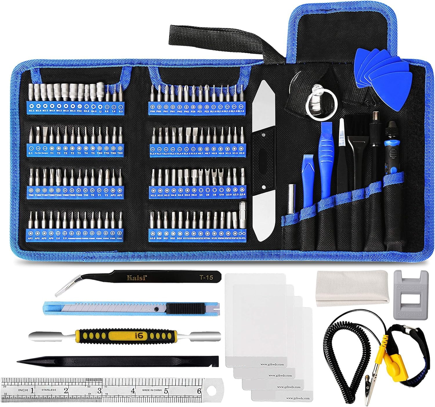 136 in 1 Electronics Repair Tool Kit Professional Precision Screwdriver Set Magnetic Drive Kit with Portable Bag