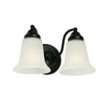 thumbnail image 1 of Capital Lighting - Brady - 2 Light Bath Vanity   Matte Black Finish with White, 1 of 5