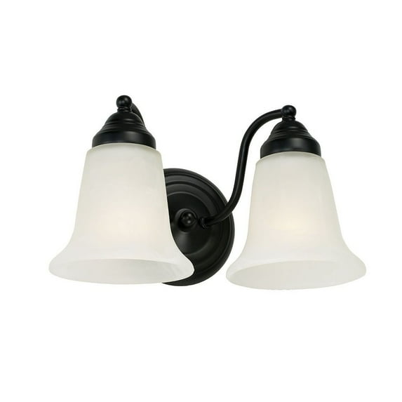 Capital Lighting - Brady - 2 Light Bath Vanity Matte Black Finish with White