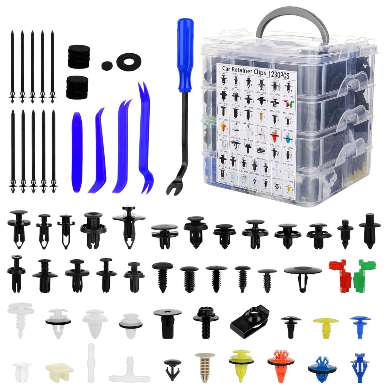1365pcs Car Push Retainer Clips Kit Automotive Push Pins Body Clips ...
