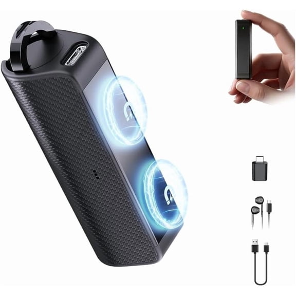 136GB (9800Hours)  Voice Recorder -  600H (25Days) Continuous Recording Device with DSP5.0 Noise Cancellation  Voice Activated Audio Recorder for Classe/Meeting/Lecture