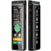 Innioasis 136GB Digital Voice Recorder with Playback, R1 Full Touchscreen with AI Intelligent Transcription and Bluetooth Black