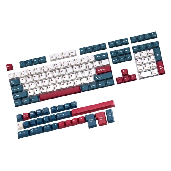 136Keys Mech Soldier Keycaps PBT Double Shot Injections Original Profile Keycap Key Cover for Mechanical Keyboards