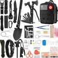 thumbnail image 1 of 137/170Pcs Survival Kit & First Aid Kit All in One, Upgraded MOLLE Emergency Gear with Axe, Shovel, Knife, Lantern, Camping Accessories for Men, Hiking, Hunting, Fishing, Outdoor Adventure, 1 of 11