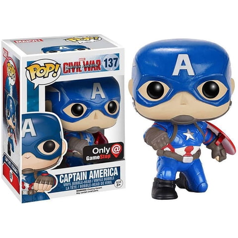 137 Captain America (Action Pose) Marvel - Civil War Funko POP