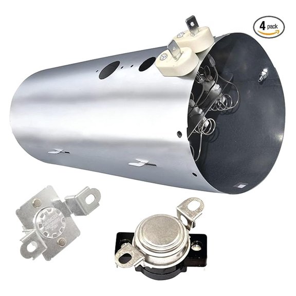 137114000 Dryer Heating Element, 137032600 Thermal Limiter & 3204267 Thermostat Compatible with Top Dryer Brands Replaces AP4368739, PS2349395, EA2349395