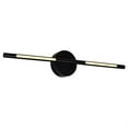 thumbnail image 1 of 1375W24-1-101 CWI Lighting Oskil - 3W 1 LED Wall Sconce-5 Inches Tall and 24 Inches Wide-Black Finish, 1 of 4